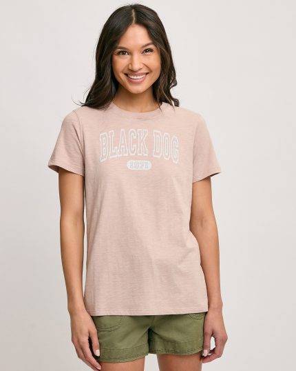 Ladies Slub Collegiate Shortsleeve Tee